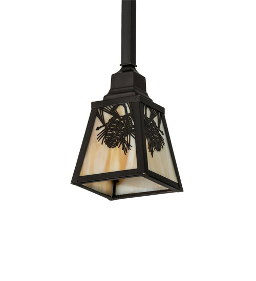 Meyda Tiffany Winter Pine 239256 Pendant Light - Craftsman Brown