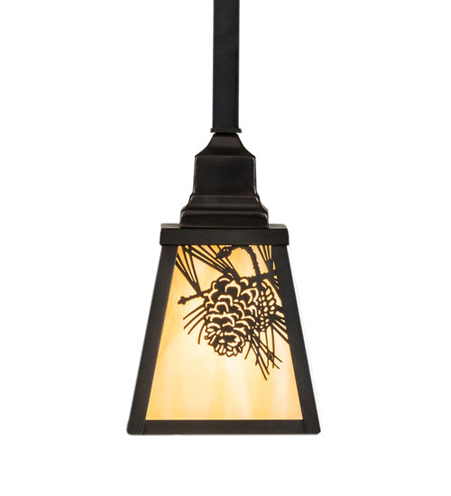 Meyda Tiffany Winter Pine 239256 Pendant Light - Craftsman Brown