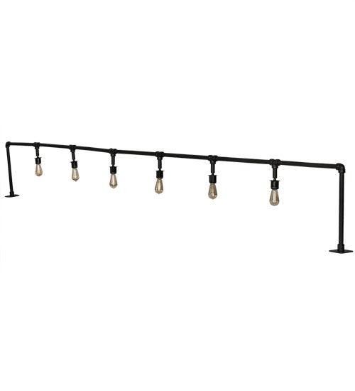 Meyda Tiffany Lighting 239546 Pipedream Six Light Bar Top Lamp Lamp Black