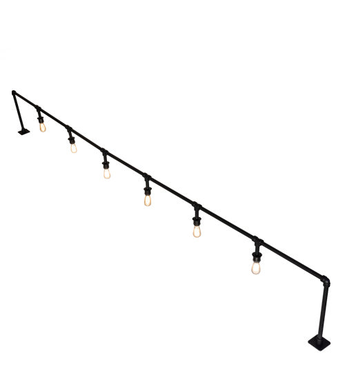 Meyda Tiffany Lighting 239546 Pipedream Six Light Bar Top Lamp Lamp Black