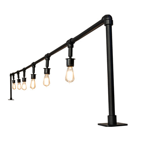 Meyda Tiffany Lighting 239546 Pipedream Six Light Bar Top Lamp Lamp Black