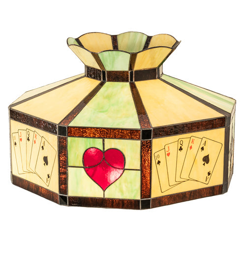 Meyda Tiffany Lighting 81305 Poker Face Shade Lamp Shade Multicolored