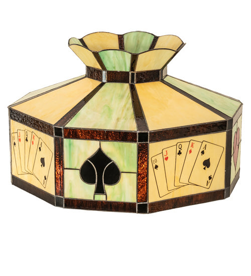 Meyda Tiffany Lighting 81305 Poker Face Shade Lamp Shade Multicolored