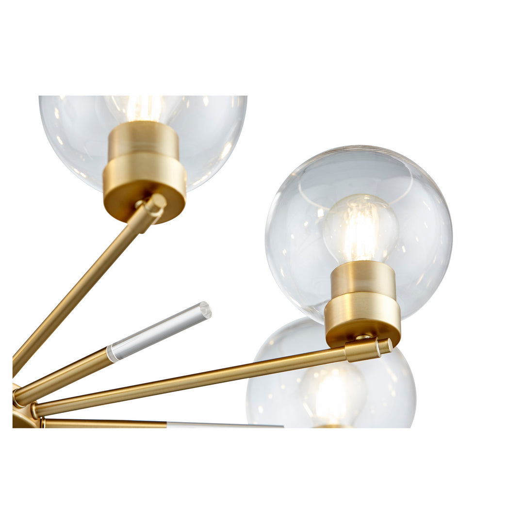 Quorum Volán 6317-8-80 Chandelier Light - Aged Brass