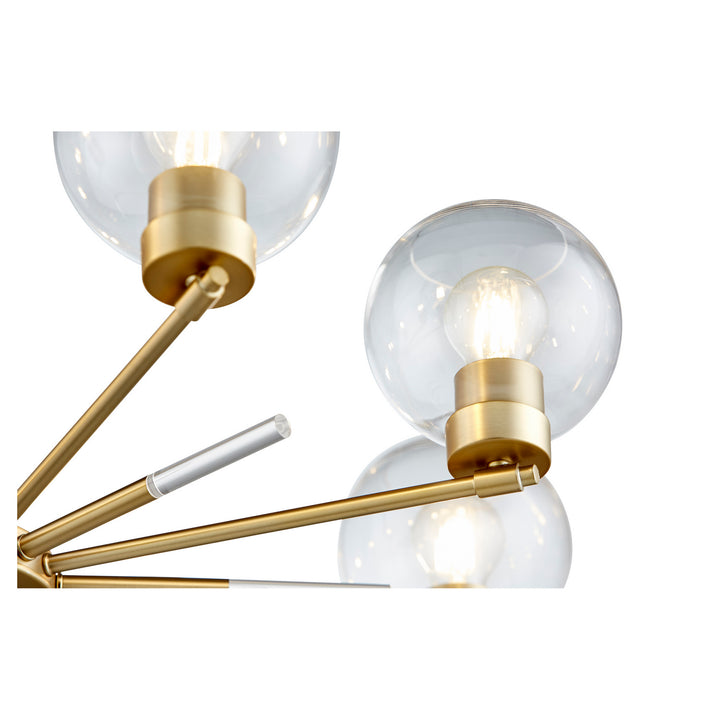 Quorum Volán 6317-8-80 Chandelier Light - Aged Brass