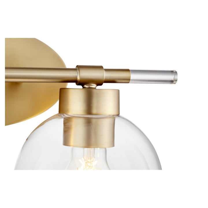 Quorum Volán 5317-2-80 Bath Vanity Light 16 in. wide - Aged Brass