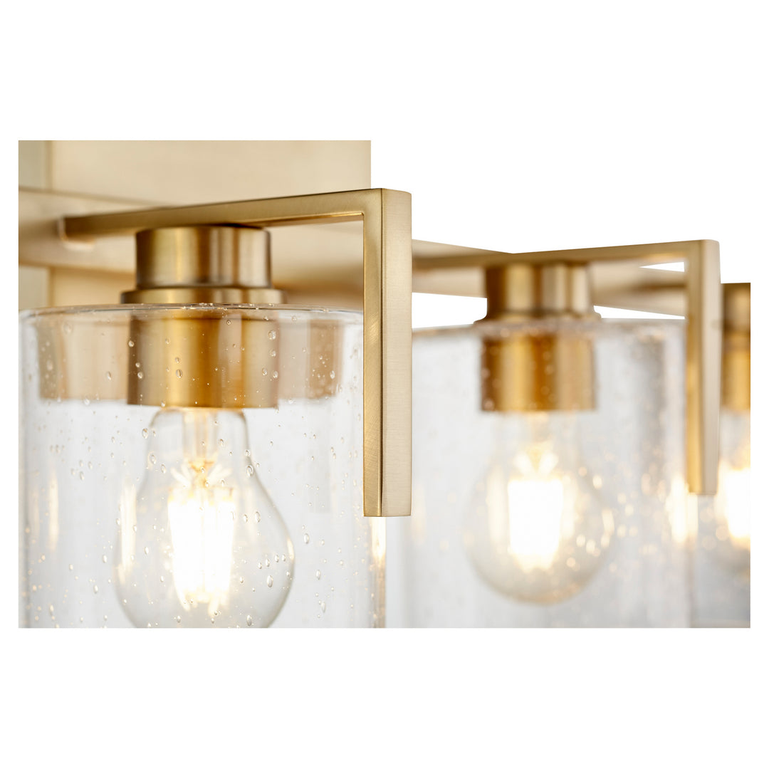 Quorum 5190 Series 5190-4-80 Bath Vanity Light 30 in. wide - Aged Brass