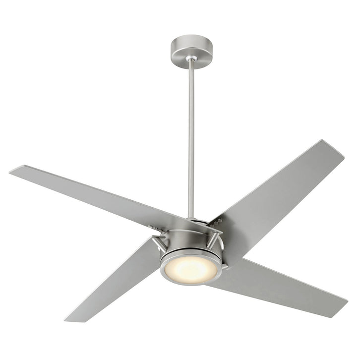 Quorum Axis 26544-65 Ceiling Fan - Satin Nickel, Silver