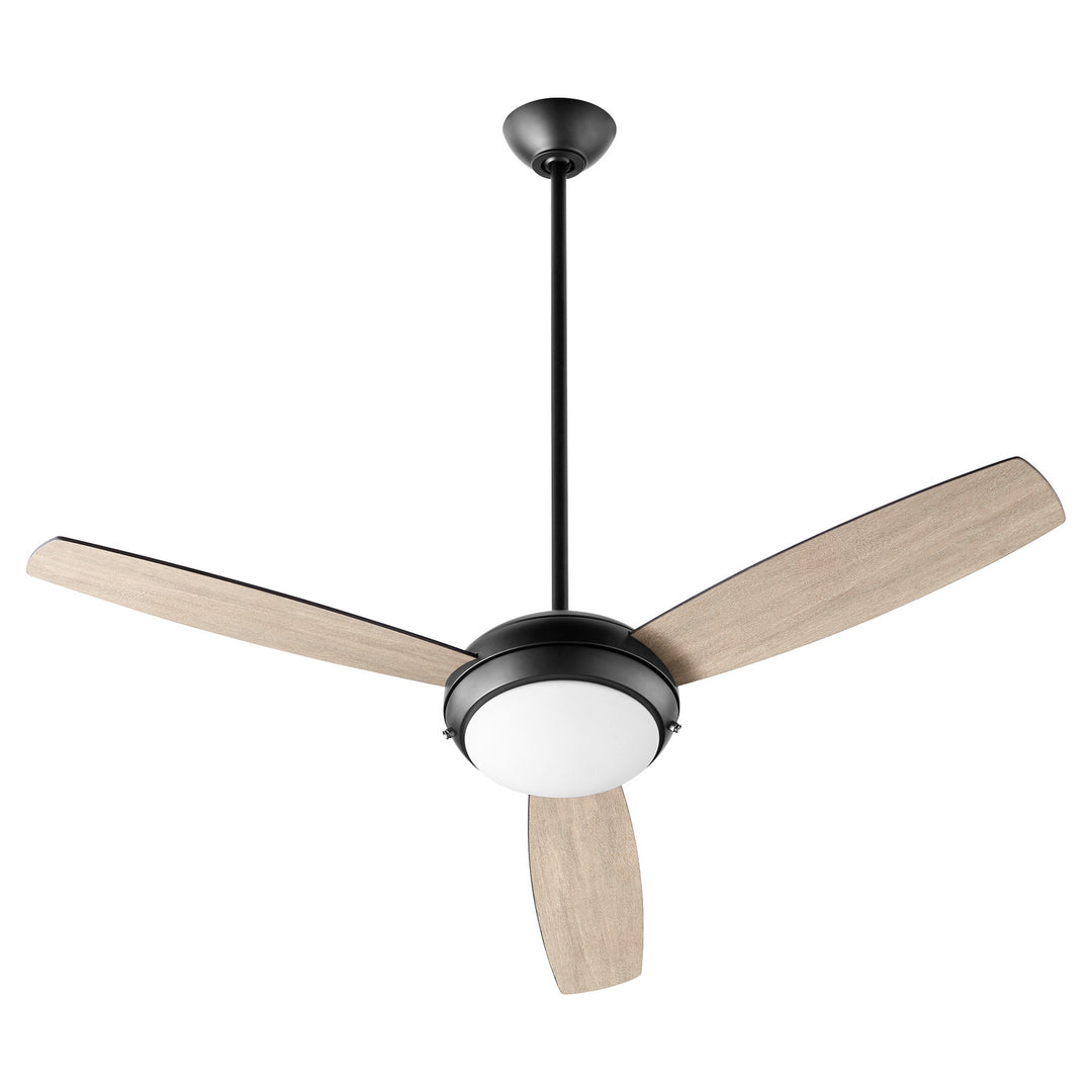 Quorum Expo 20523-59 Ceiling Fan - Matte Black, Matte Black/Weathered Gray