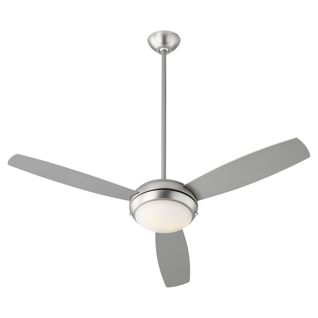 Quorum Expo 20523-65 Ceiling Fan - Satin Nickel, Silver/Weathered Gray