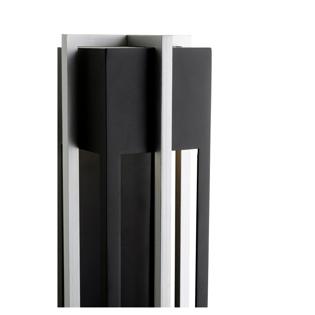 Quorum Al Fresco 711-18-69 Outdoor - Textured Black w/ Brushed Aluminum