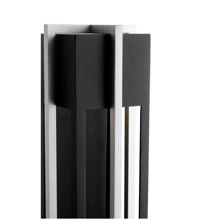 Quorum Al Fresco 711-18-69 Outdoor - Textured Black w/ Brushed Aluminum