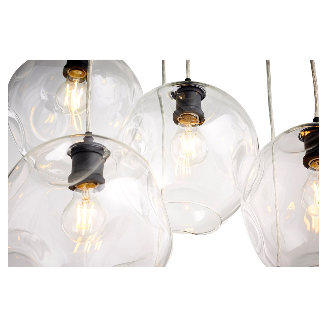 Quorum Numen 67-69 Chandelier Light - Textured Black