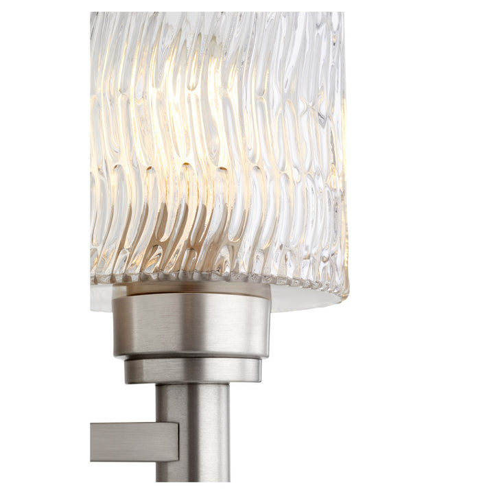 Quorum Stadium 5184-1-65 Wall Sconce Light - Satin Nickel