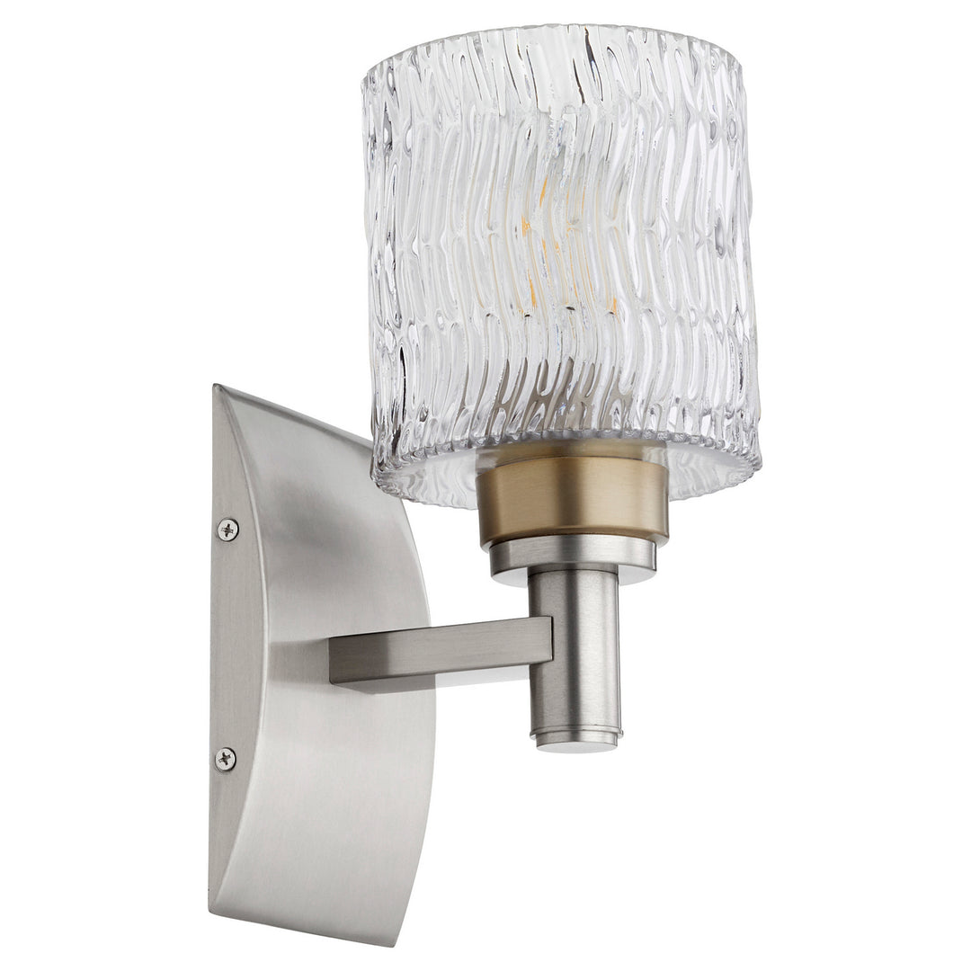Quorum Stadium 5184-1-65 Wall Sconce Light - Satin Nickel