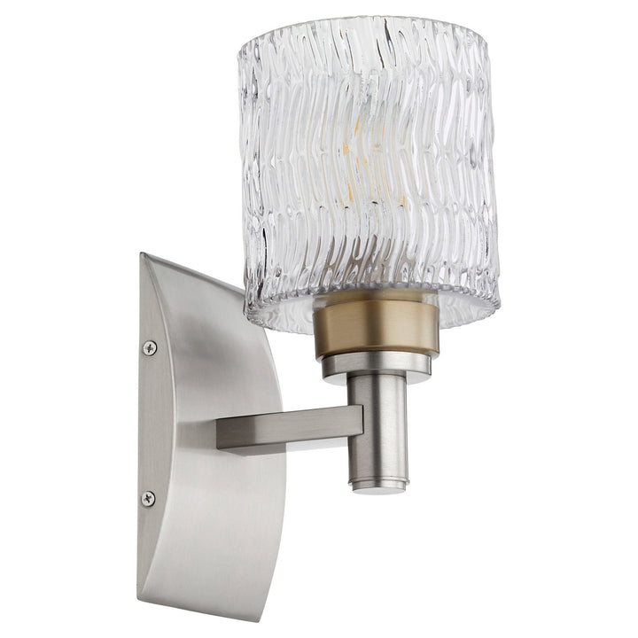 Quorum Stadium 5184-1-65 Wall Sconce Light - Satin Nickel