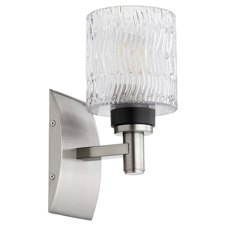 Quorum Stadium 5184-1-65 Wall Sconce Light - Satin Nickel