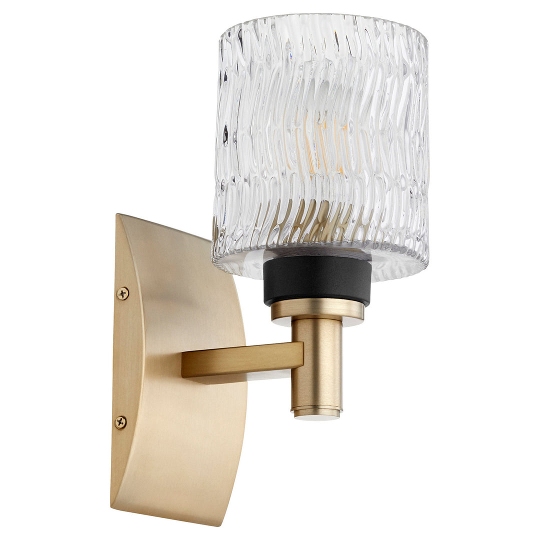 Quorum Stadium 5184-1-80 Wall Sconce Light - Aged Brass