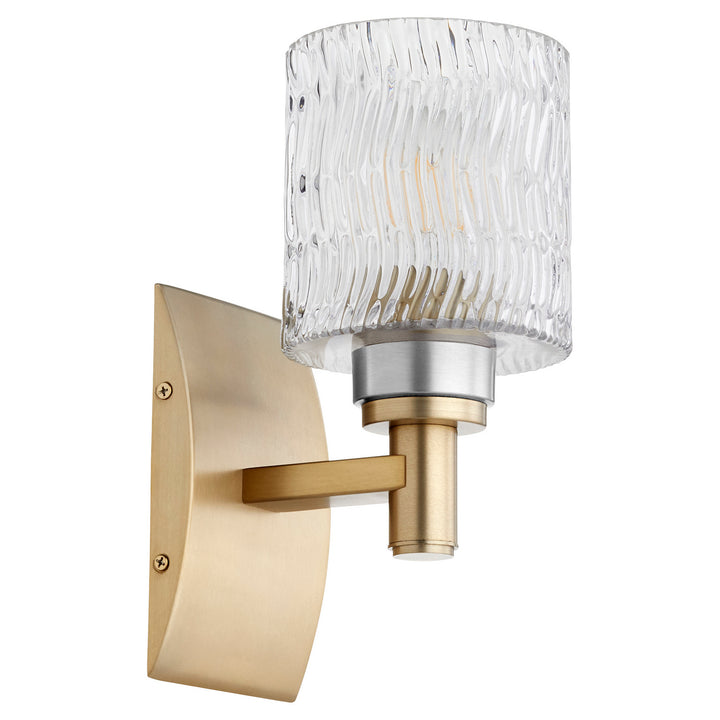 Quorum Stadium 5184-1-80 Wall Sconce Light - Aged Brass