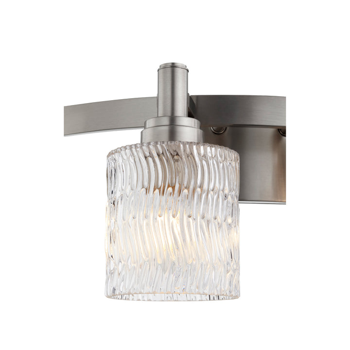 Quorum Stadium 5184-2-65 Bath Vanity Light 16 in. wide - Satin Nickel