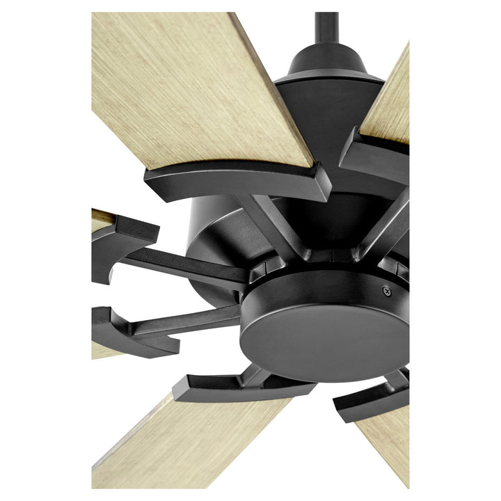 Quorum Mod 30608-59 Ceiling Fan 60 in. - Matte Black, Weathered Gray