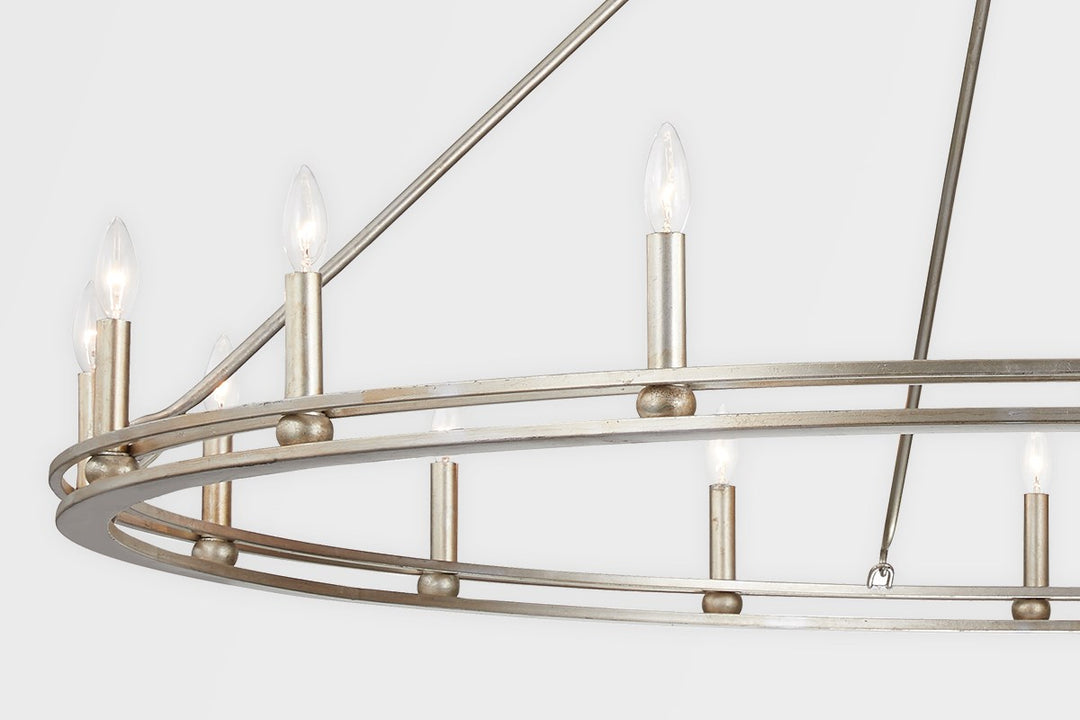 Troy Sutton F6244-CPL Chandelier Light - Champagne Silver Leaf