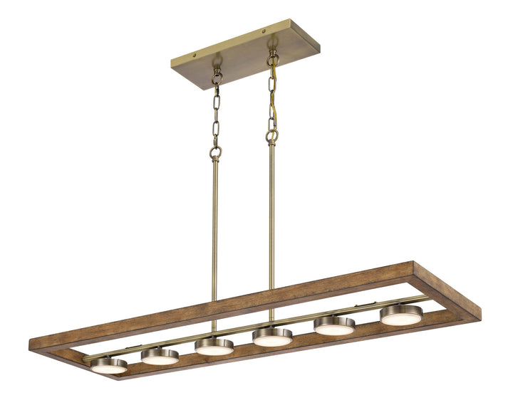 Cal Kelso FX-3760-6 Pendant Light - Light Oak