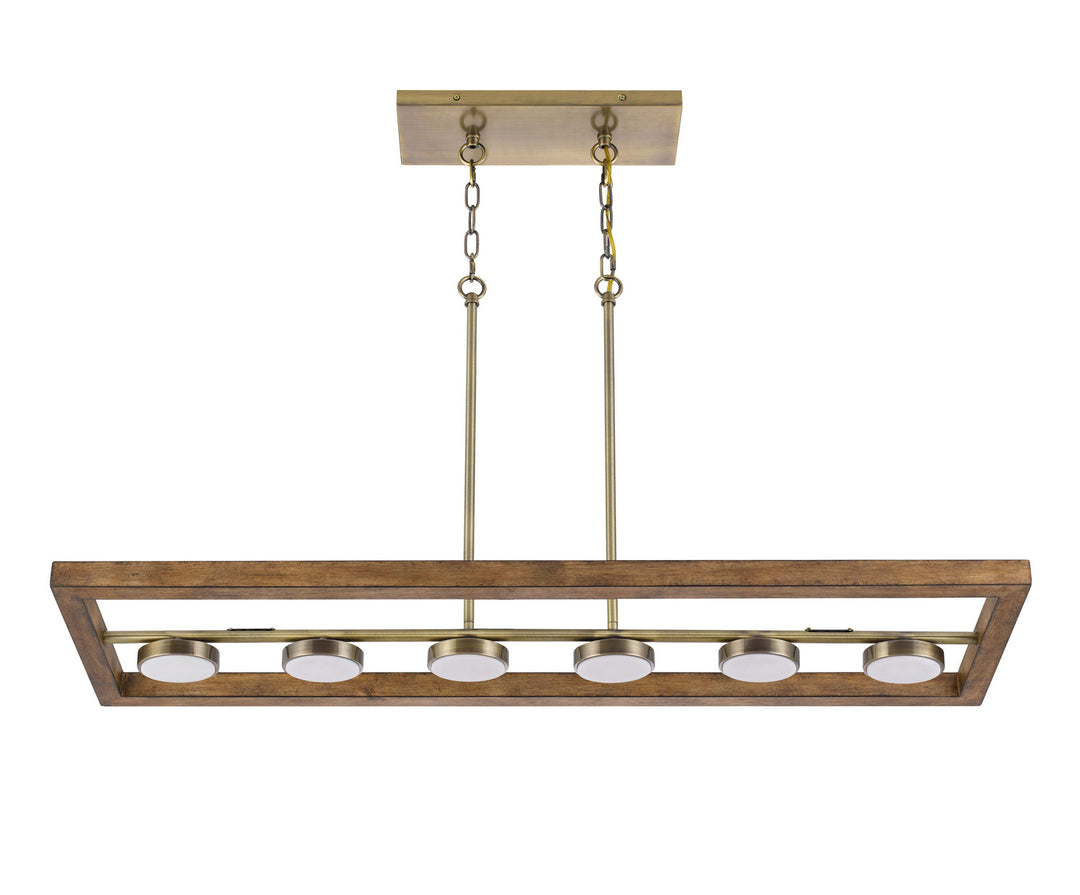 Cal Kelso FX-3760-6 Pendant Light - Light Oak