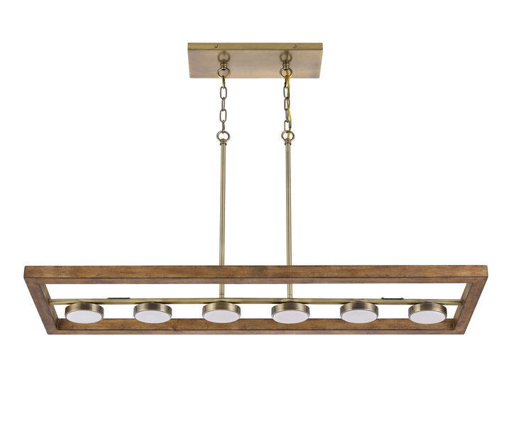 Cal Kelso FX-3760-6 Pendant Light - Light Oak