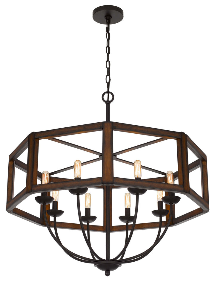 Cal Renton FX-3761-8 Chandelier Light - Oak