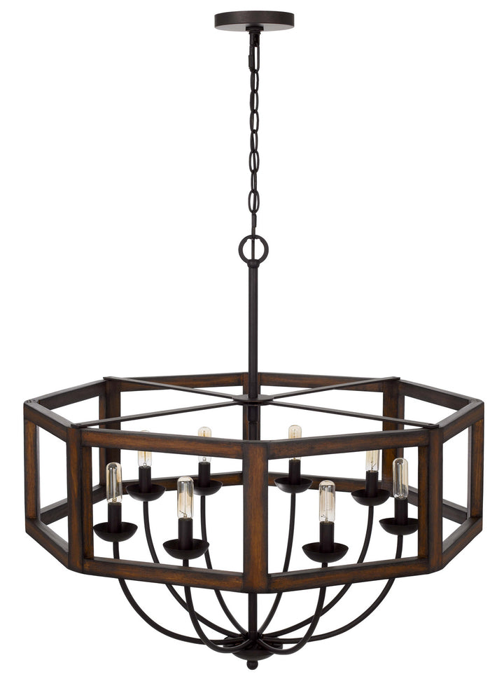 Cal Renton FX-3761-8 Chandelier Light - Oak