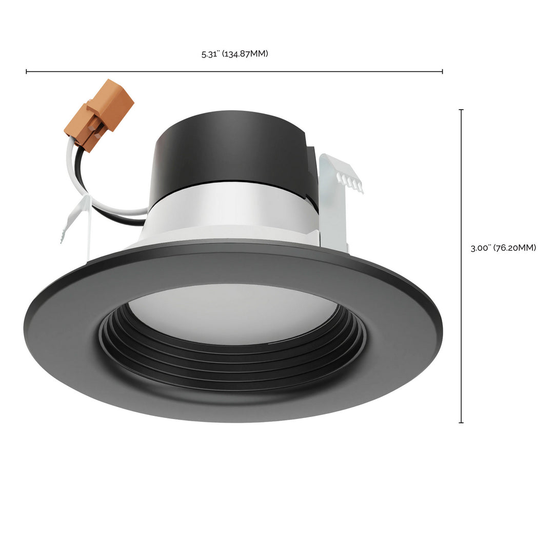 Satco Lighting S11832   Recessed Light Black