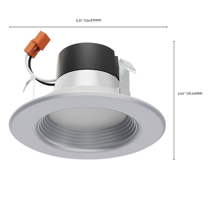 Satco Lighting S11833   Recessed Light Brushed Nickel