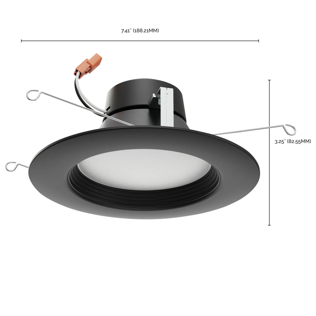 Satco Lighting S11835   Recessed Light Black