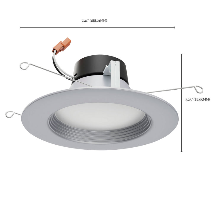 Satco Lighting S11836   Recessed Light Brushed Nickel
