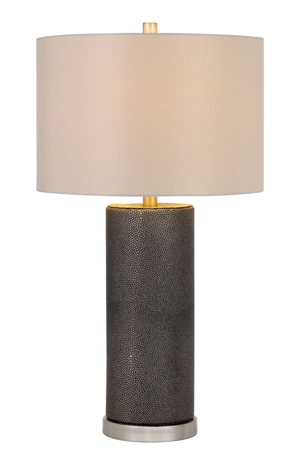 Cal Lighting BO-2969TB Graham One Light Table Lamp Lamp Pewter, Nickel, Silver