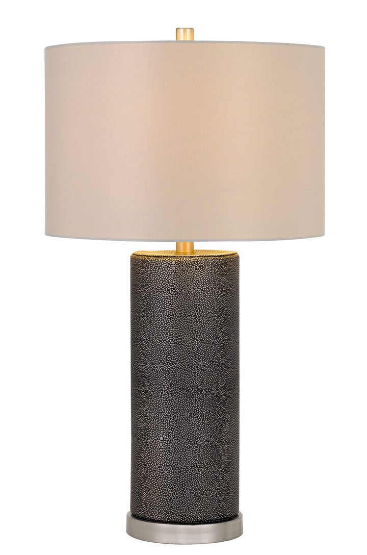 Cal Lighting BO-2969TB Graham One Light Table Lamp Lamp Pewter, Nickel, Silver