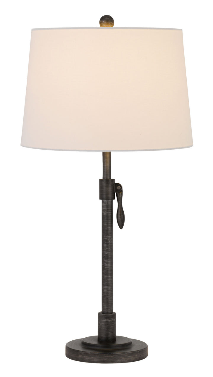 Cal Lighting BO-2979TB Riverwood One Light Table Lamp Lamp Pewter, Nickel, Silver