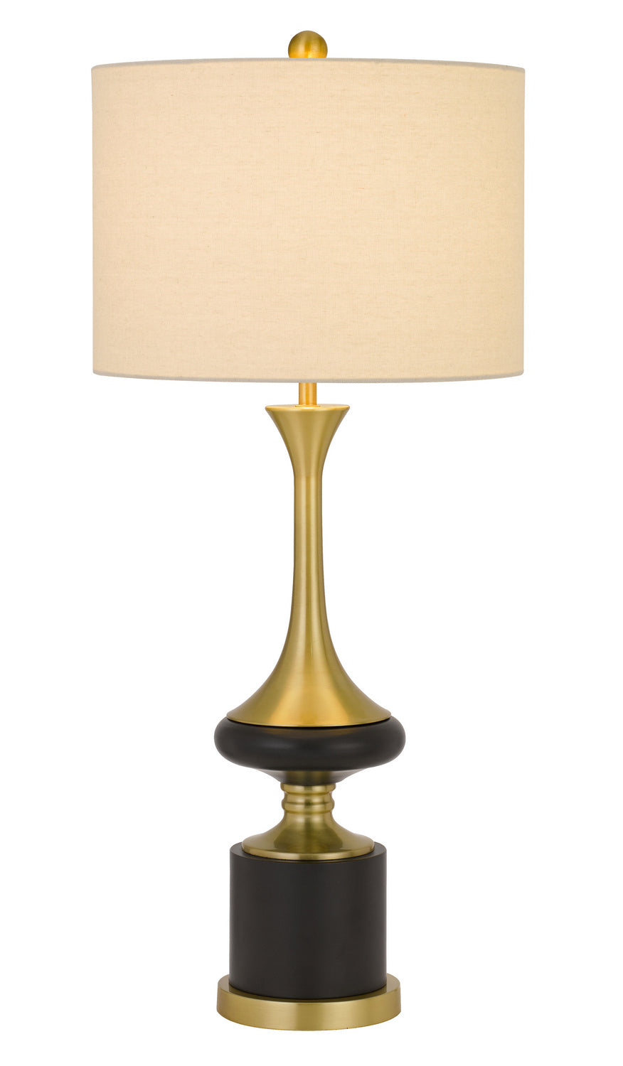 Cal Lighting BO-2981TB Kevil One Light Table Lamp Lamp Brass - Antique