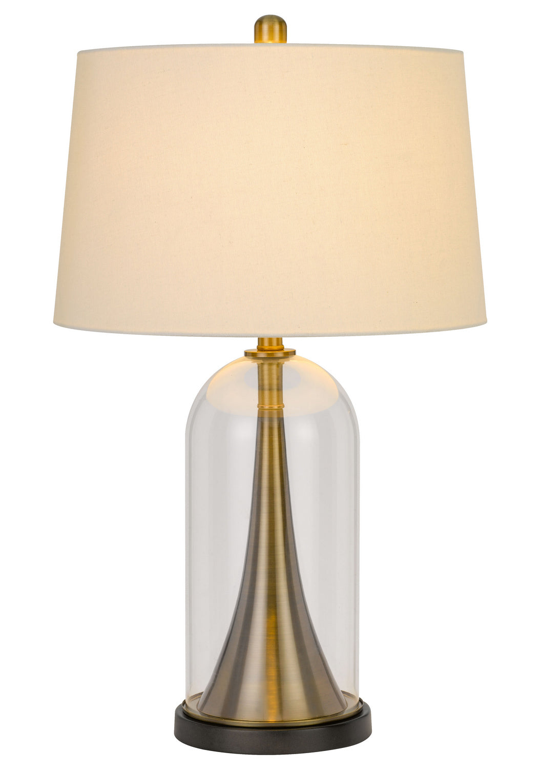 Cal Lighting BO-2989TB Camargo One Light Table Lamp Lamp Brass - Antique