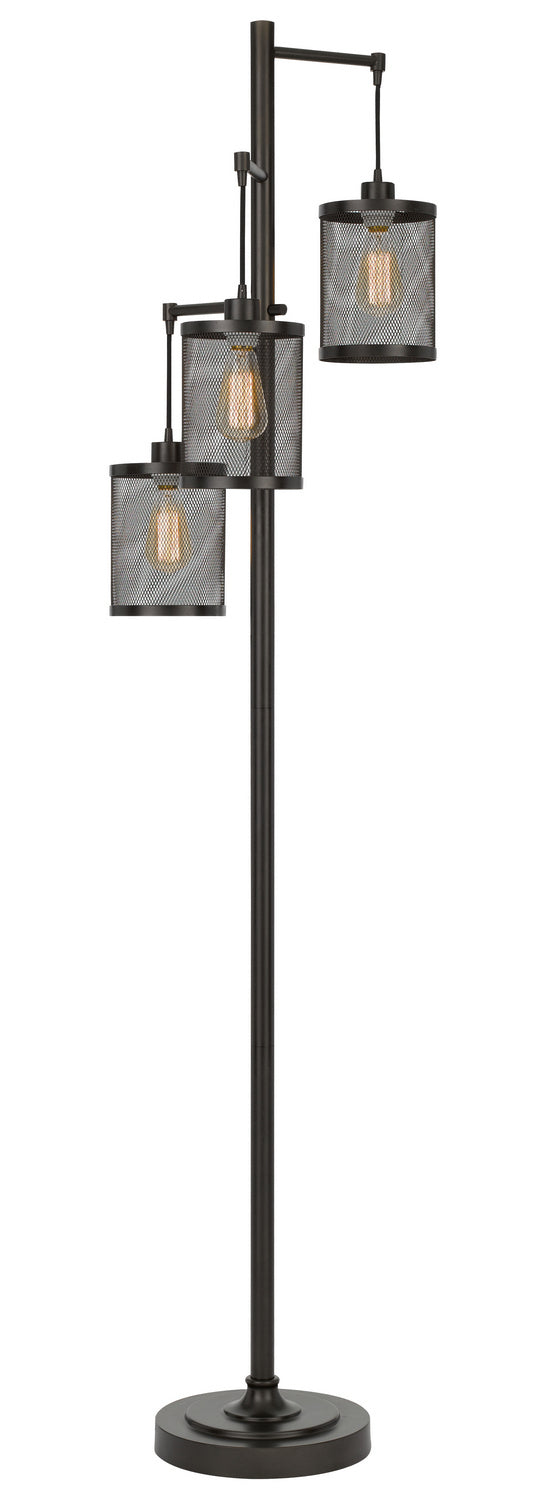 Cal Lighting BO-2991FL Pacific Three Light Floor Lamp Lamp Bronze / Dark