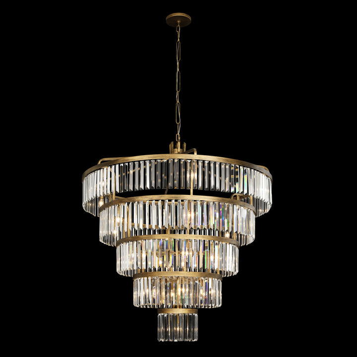 Varaluz Social Club 297P25HG Chandelier Light - Havana Gold