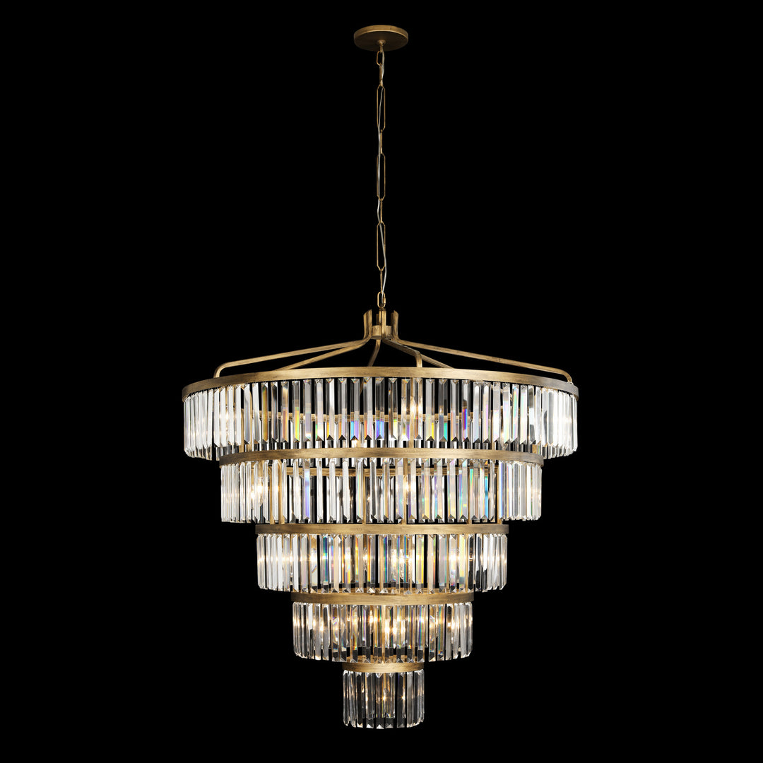 Varaluz Social Club 297P25HG Chandelier Light - Havana Gold