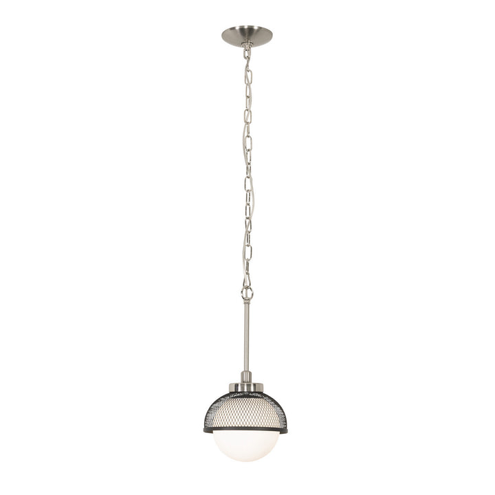 Varaluz Aris 347M01BNBL Pendant Light - Brushed Nickel/Black