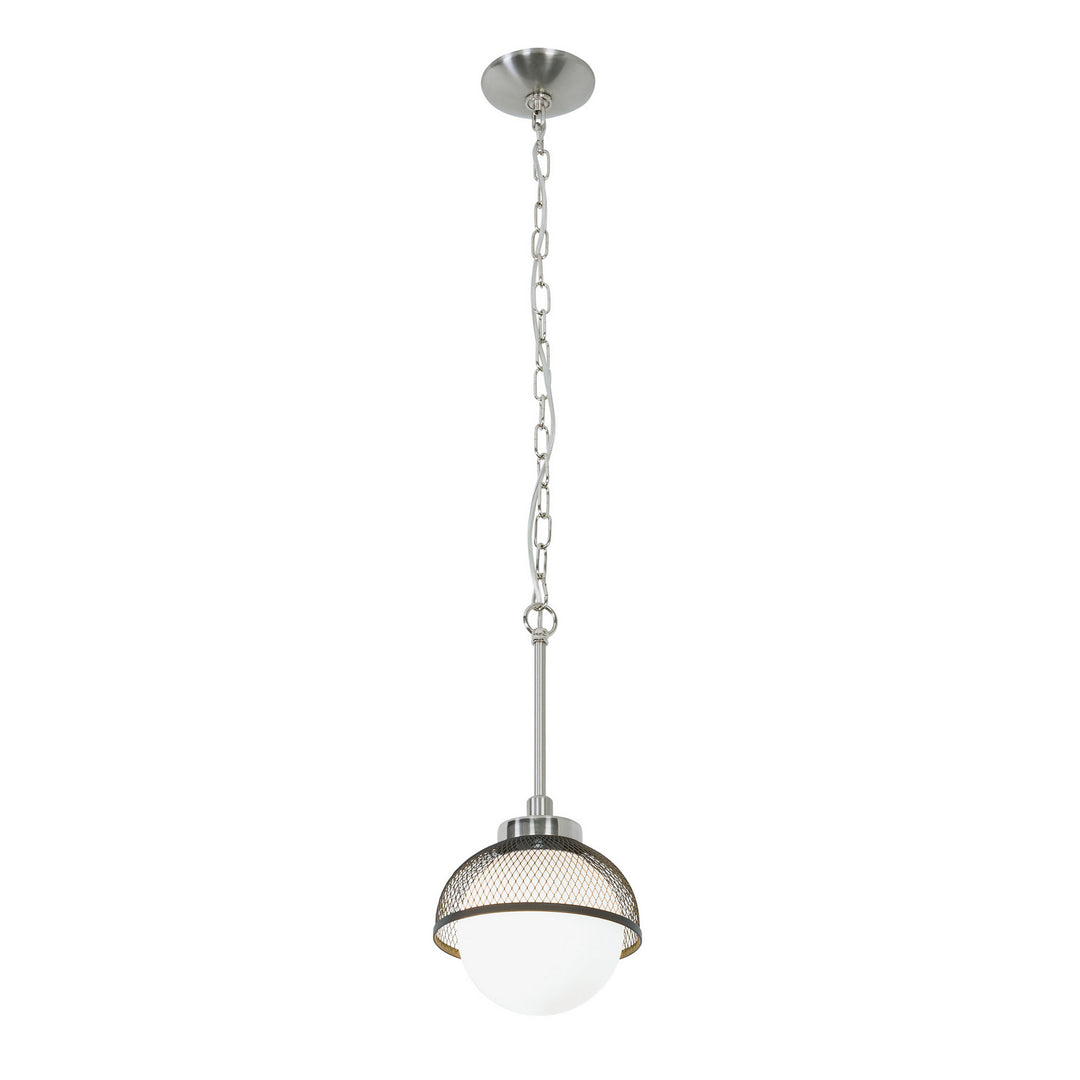 Varaluz Aris 347M01BNBL Pendant Light - Brushed Nickel/Black