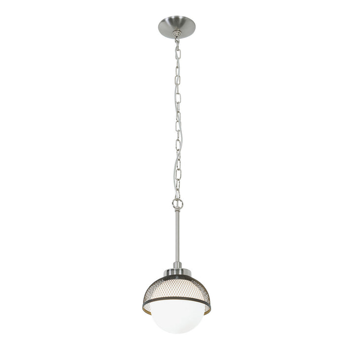 Varaluz Aris 347M01BNBL Pendant Light - Brushed Nickel/Black