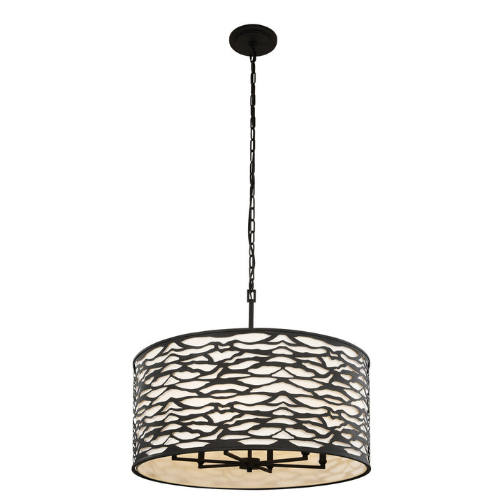 Varaluz Kato 348P06CB Chandelier Light - Carbon Black