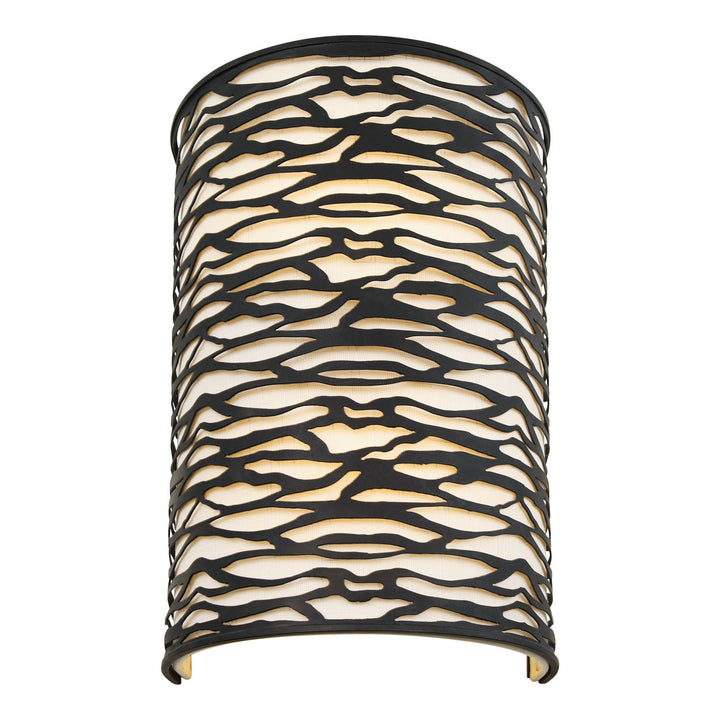 Varaluz Kato 348W02CB Wall Sconce Light - Carbon Black