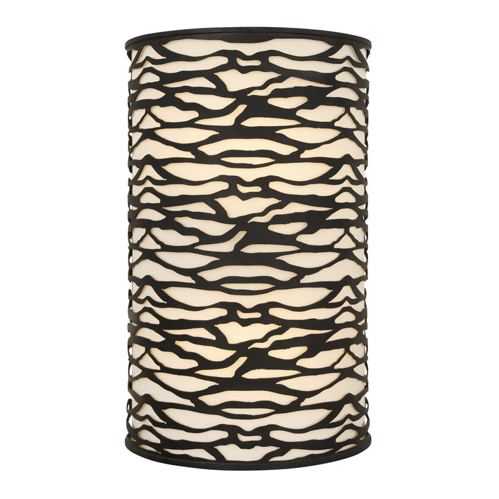 Varaluz Kato 348W02CB Wall Sconce Light - Carbon Black