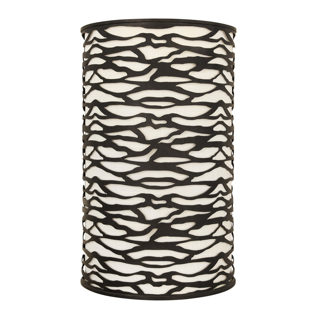 Varaluz Kato 348W02CB Wall Sconce Light - Carbon Black